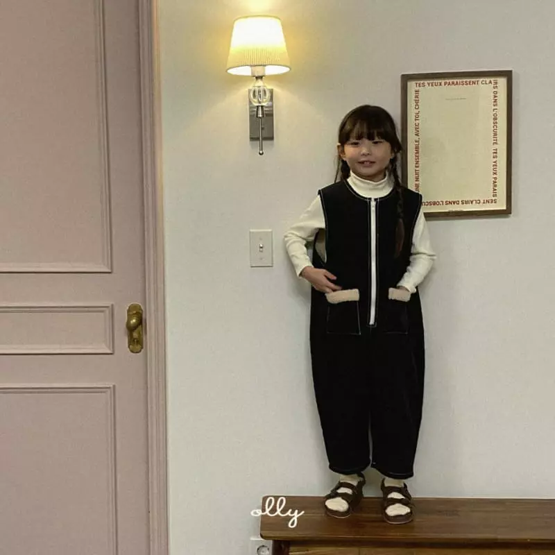 Ollymarket - Korean Children Fashion - #prettylittlegirls - Boa Jumpsuit - 3