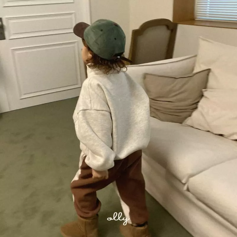 Ollymarket - Korean Children Fashion - #prettylittlegirls - Half Zip-up Sweatshirt with Mom - 10