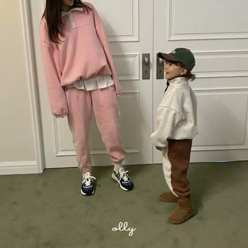 Ollymarket - Korean Children Fashion - #prettylittlegirls - Two Tone Pants with Mom - 8