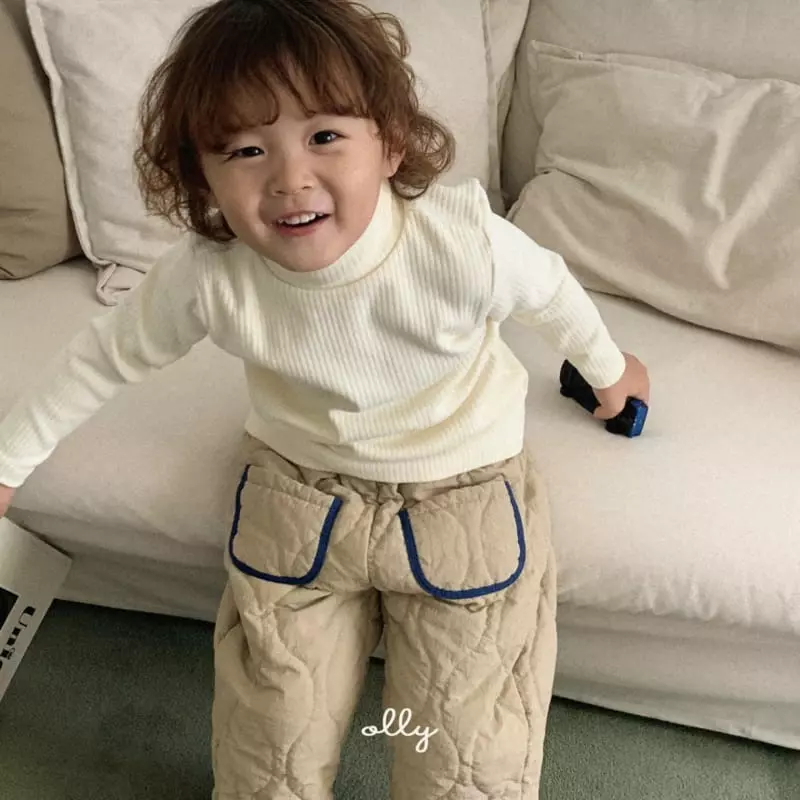 Ollymarket - Korean Children Fashion - #stylishchildhood - Rib Turtleneck  - 3