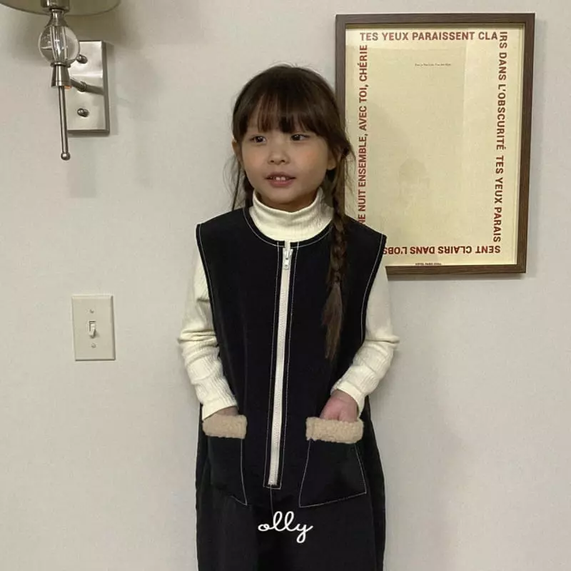 Ollymarket - Korean Children Fashion - #prettylittlegirls - Boa Jumpsuit - 4