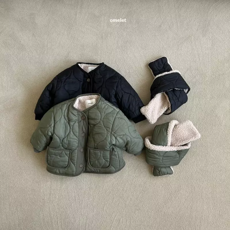 Omelet - Korean Children Fashion - #kidzfashiontrend - Ggal Jacket with Muffler - 4