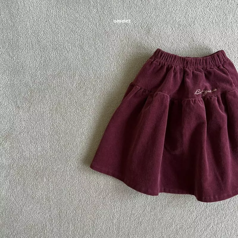 Omelet - Korean Children Fashion - #stylishchildhood - Anna Rib Skirt - 4