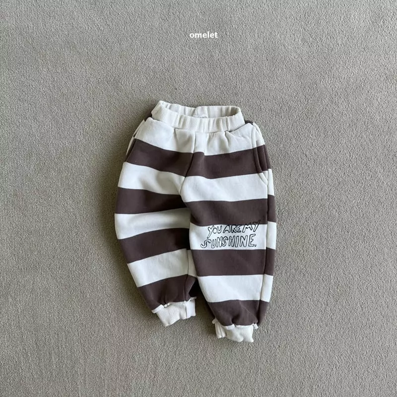 Omelet - Korean Children Fashion - #childofig - Sun Shine Stripes Pants - 2