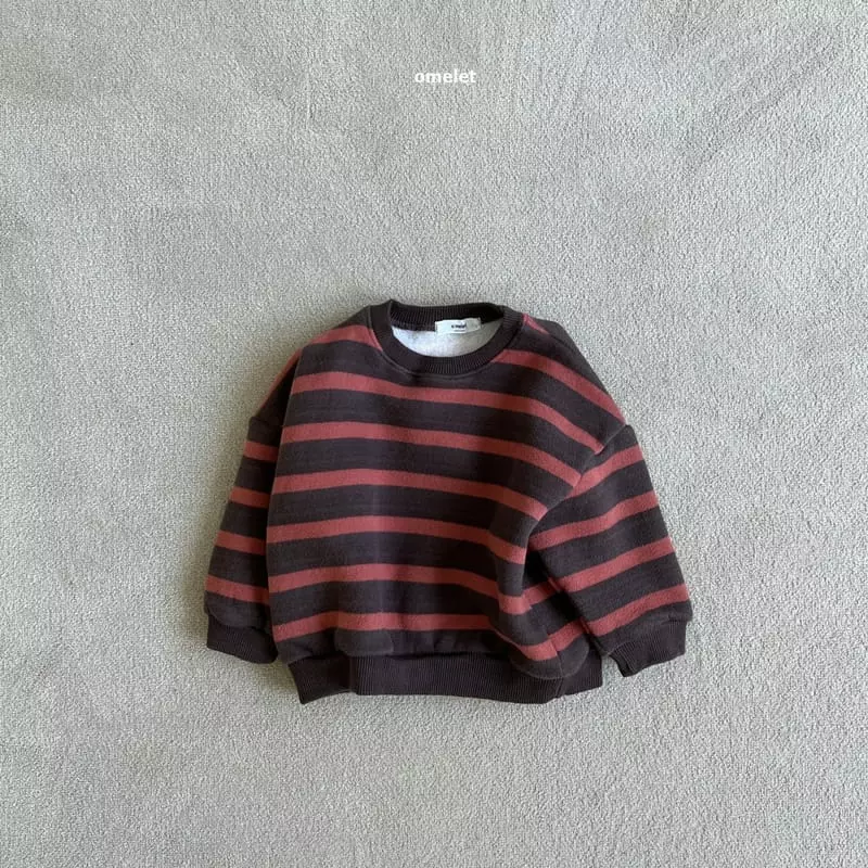 Omelet - Korean Children Fashion - #childofig - Stripes Sweatshirt - 2
