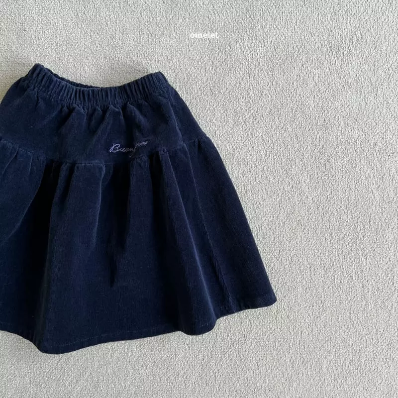 Omelet - Korean Children Fashion - #childrensboutique - Anna Rib Skirt - 5