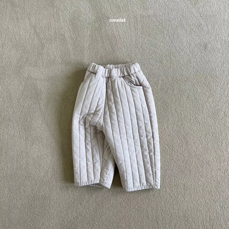Omelet - Korean Children Fashion - #childrensboutique - Blang Quilting Pants - 2