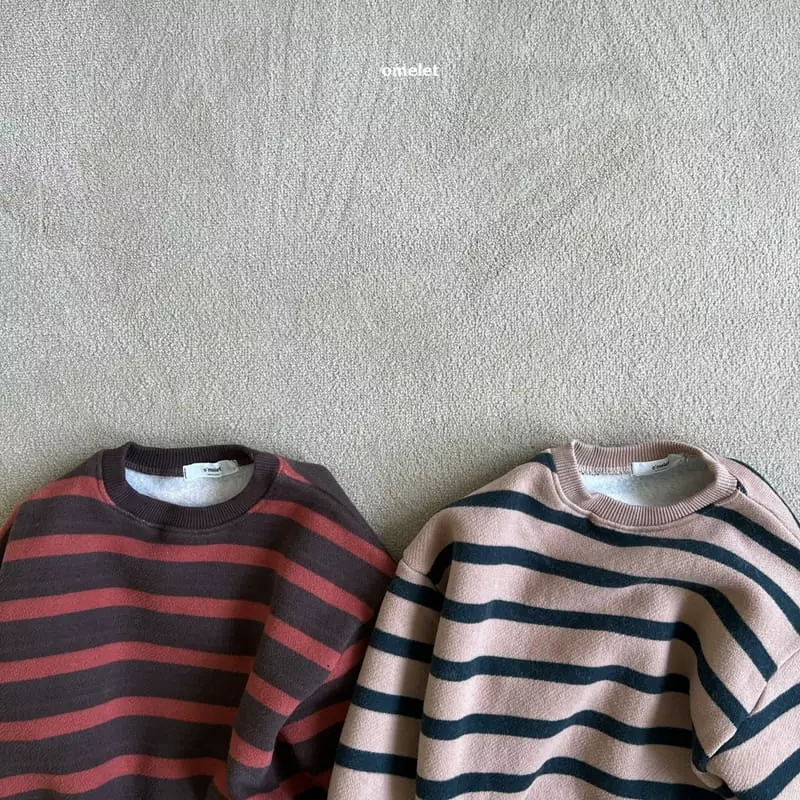 Omelet - Korean Children Fashion - #childrensboutique - Stripes Sweatshirt - 3
