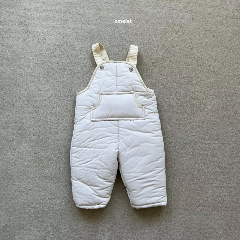 Omelet - Korean Children Fashion - #designkidswear - Snowmen Dungarees