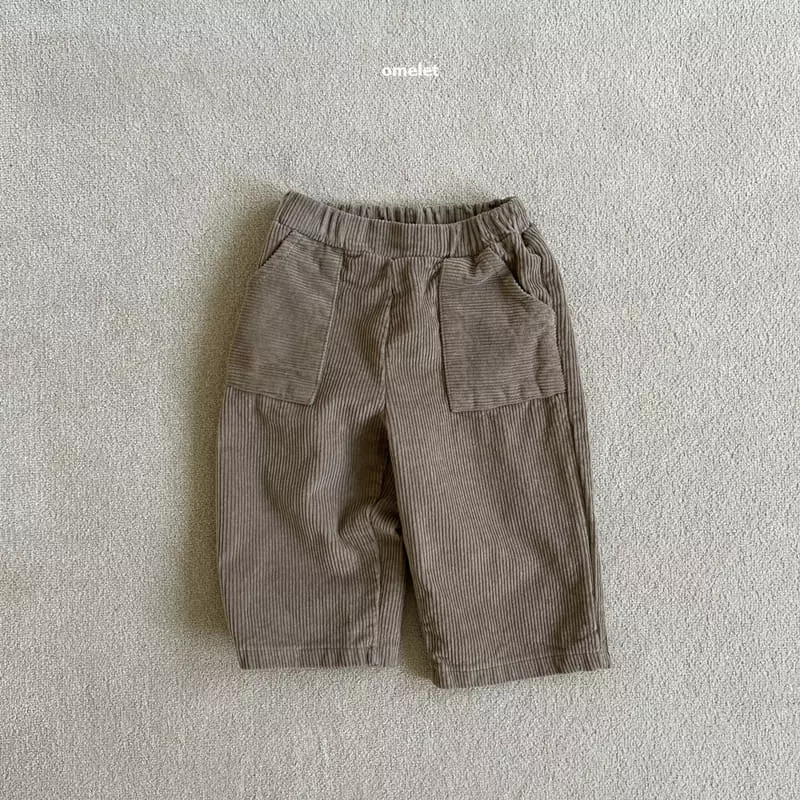Omelet - Korean Children Fashion - #designkidswear - Soft Rib Pants - 2