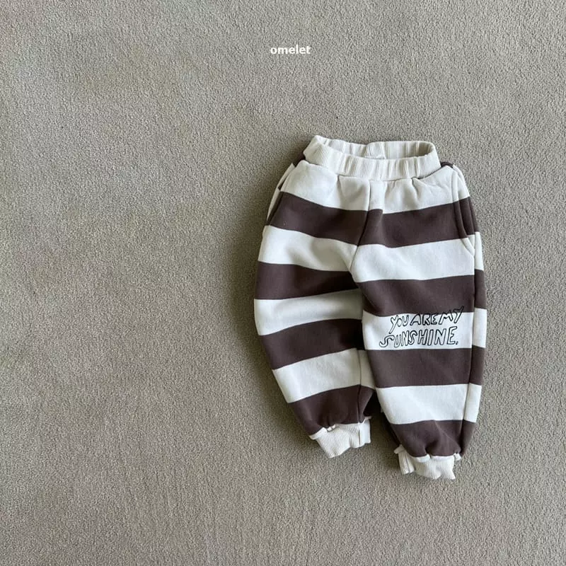 Omelet - Korean Children Fashion - #discoveringself - Sun Shine Stripes Pants - 5