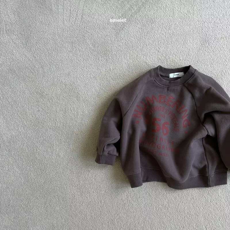Omelet - Korean Children Fashion - #discoveringself - Numbering Sweatshirt - 6