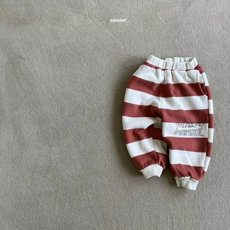 Omelet - Korean Children Fashion - #fashionkids - Sun Shine Stripes Pants - 6