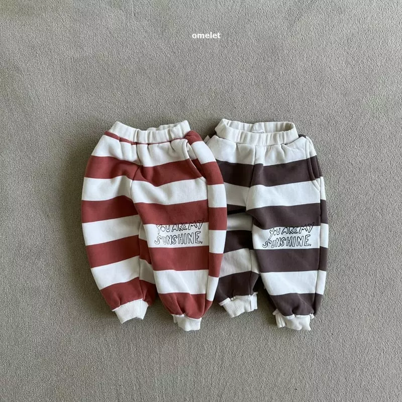 Omelet - Korean Children Fashion - #kidsshorts - Sun Shine Stripes Pants - 7