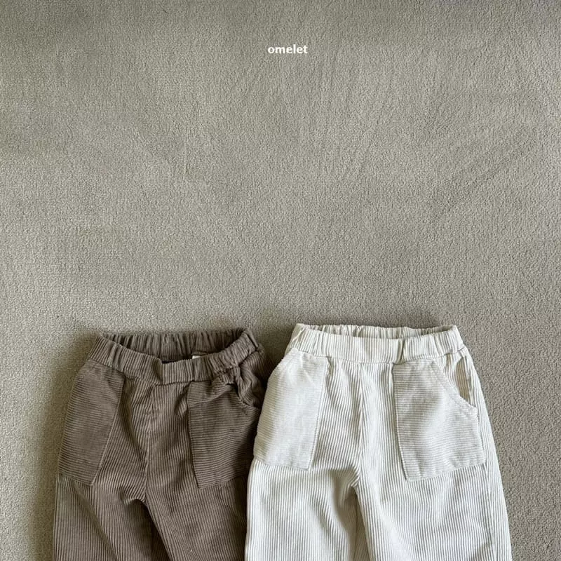 Omelet - Korean Children Fashion - #kidsshorts - Soft Rib Pants - 5