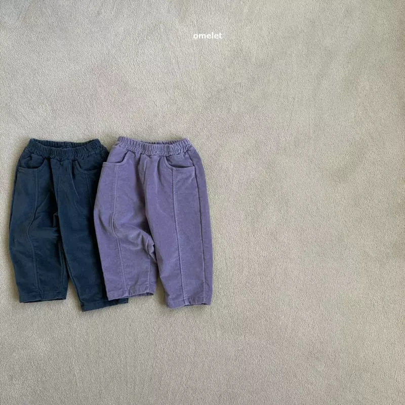 Omelet - Korean Children Fashion - #kidsstore - Line Skir Pants - 4