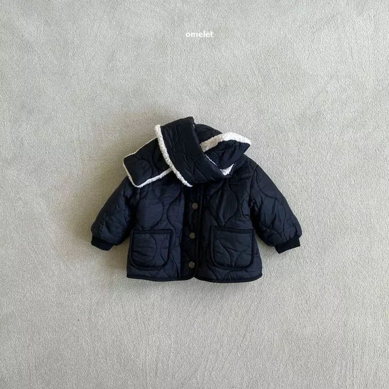 Omelet - Korean Children Fashion - #kidzfashiontrend - Ggal Jacket with Muffler - 3