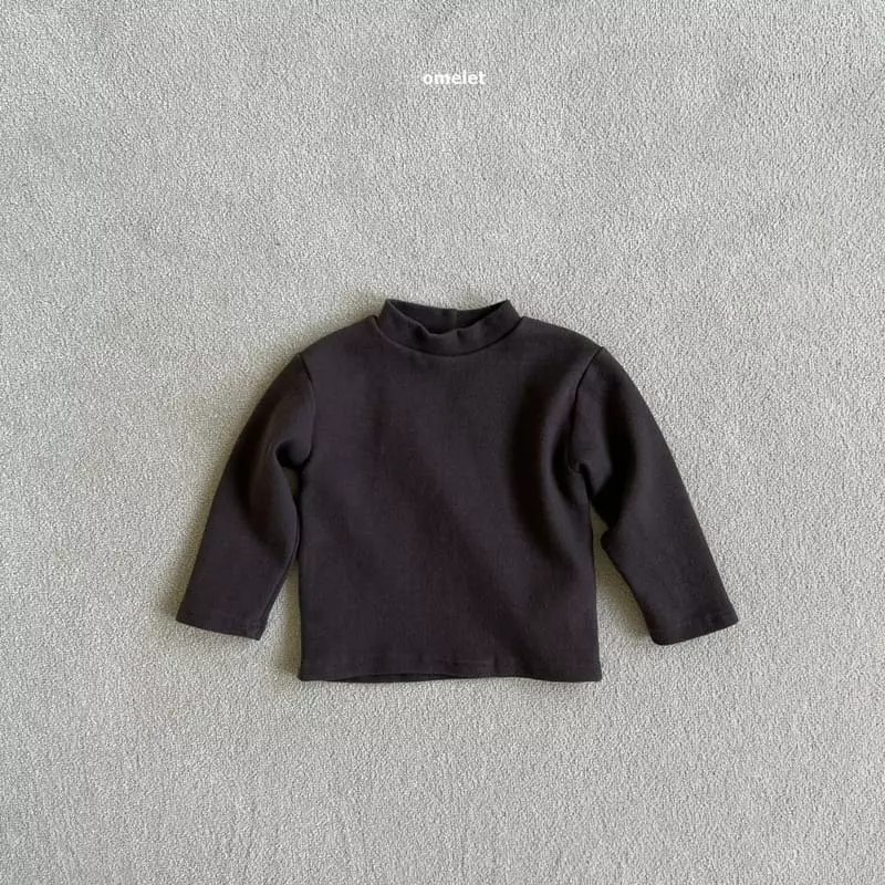 Omelet - Korean Children Fashion - #kidzfashiontrend - Simple Turtleneck Tee