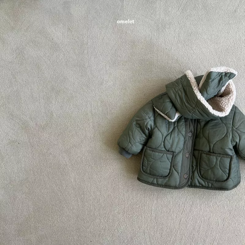 Omelet - Korean Children Fashion - #littlefashionista - Ggal Jacket with Muffler - 5
