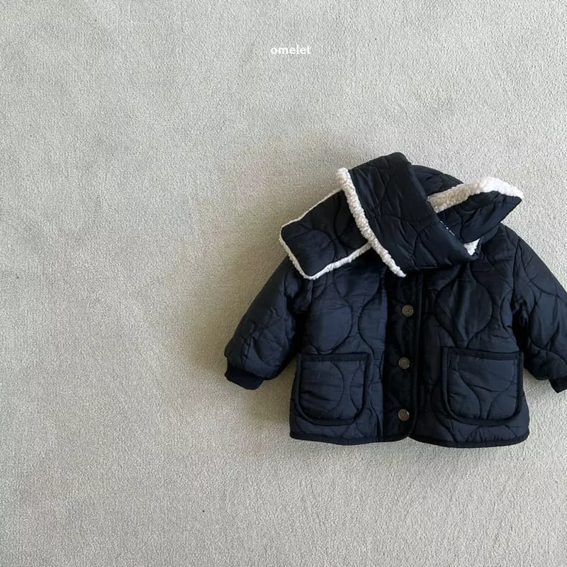 Omelet - Korean Children Fashion - #magicofchildhood - Ggal Jacket with Muffler - 6
