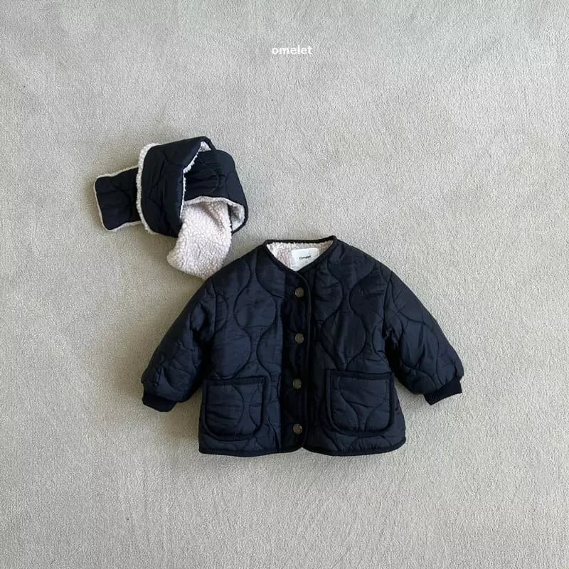 Omelet - Korean Children Fashion - #prettylittlegirls - Ggal Jacket with Muffler - 8