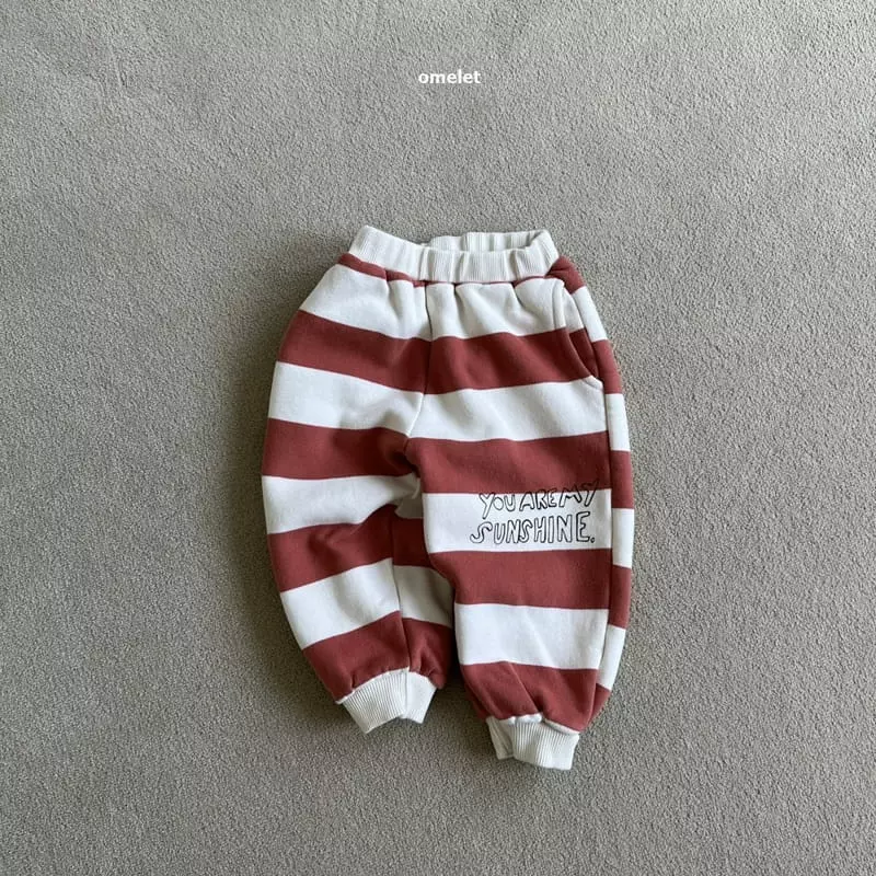 Omelet - Korean Children Fashion - #stylishchildhood - Sun Shine Stripes Pants