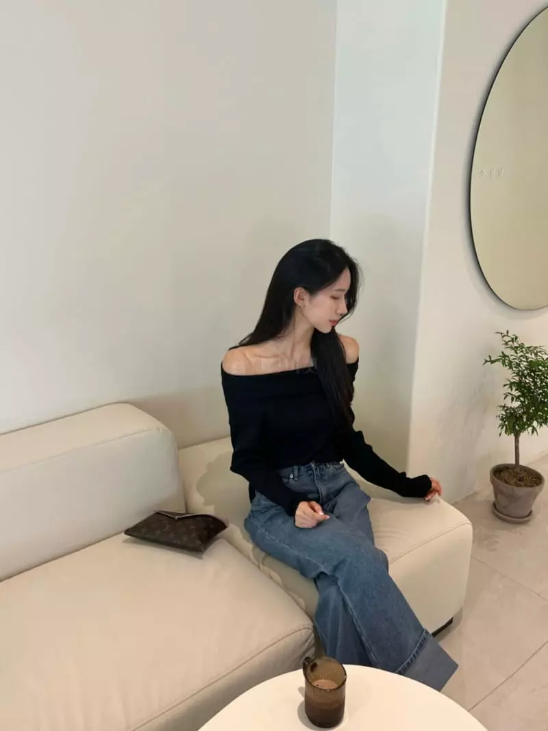 Oneway - Korean Women Fashion - #momslook - Yuroi Knit Tee - 2