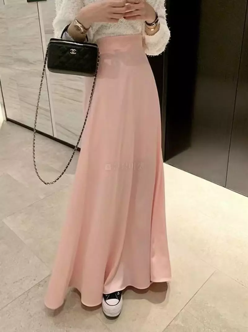 Oneway - Korean Women Fashion - #momslook - Shatin Skirt - 2