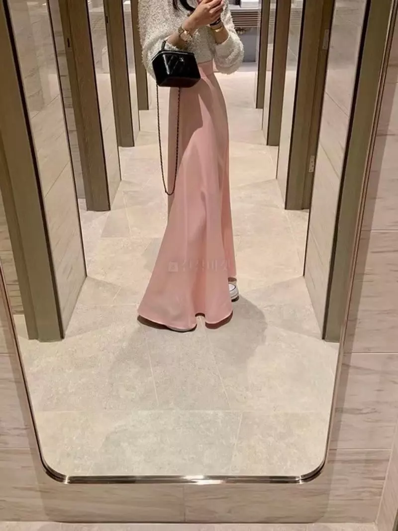 Oneway - Korean Women Fashion - #momslook - Shatin Skirt - 5