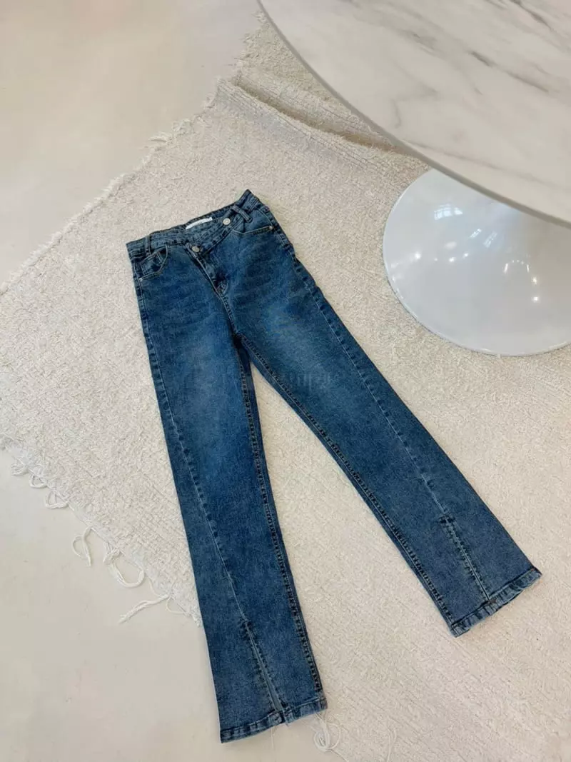 Oneway - Korean Women Fashion - #momslook - Sasun Slit Jeans - 2
