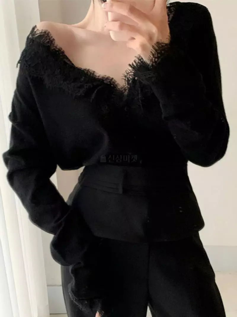 Oneway - Korean Women Fashion - #romanticstyle - Lace Cardigan - 3