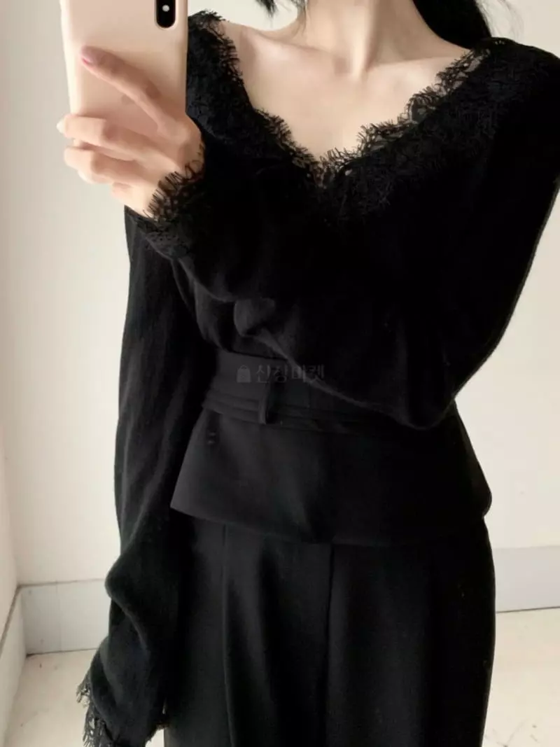 Oneway - Korean Women Fashion - #thatsdarling - Lace Cardigan - 5