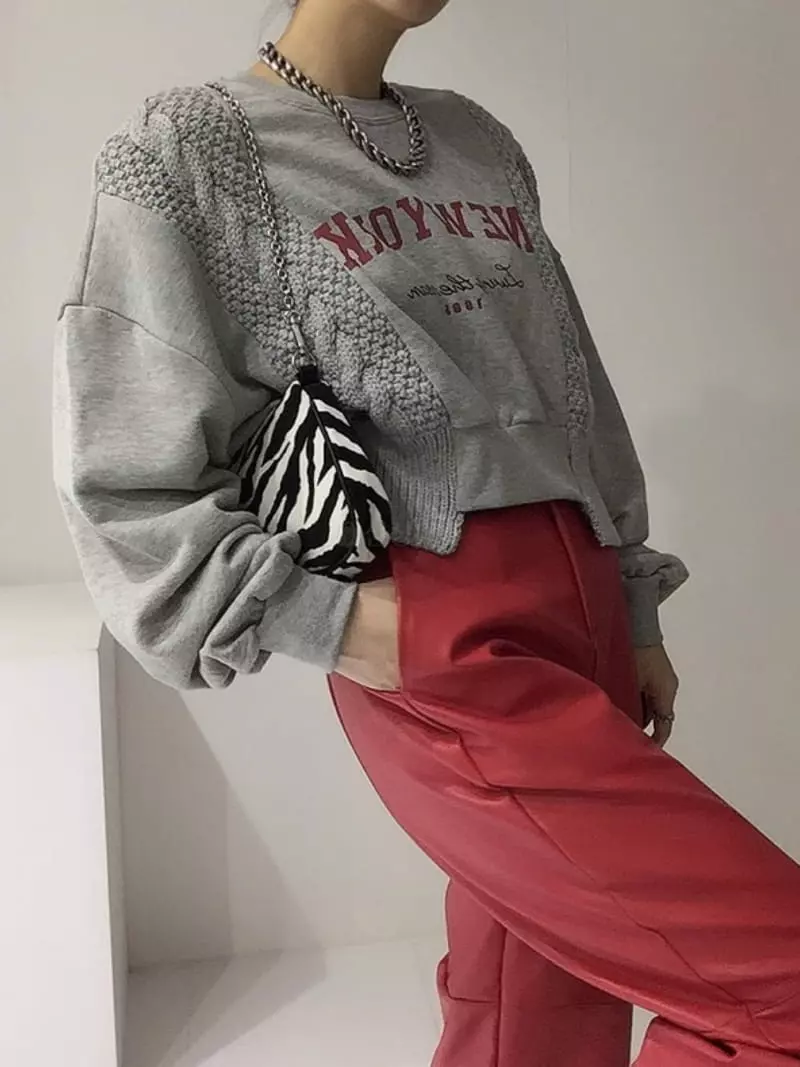 Oneway - Korean Women Fashion - #thelittlethings - Knit New York Sweatshirt