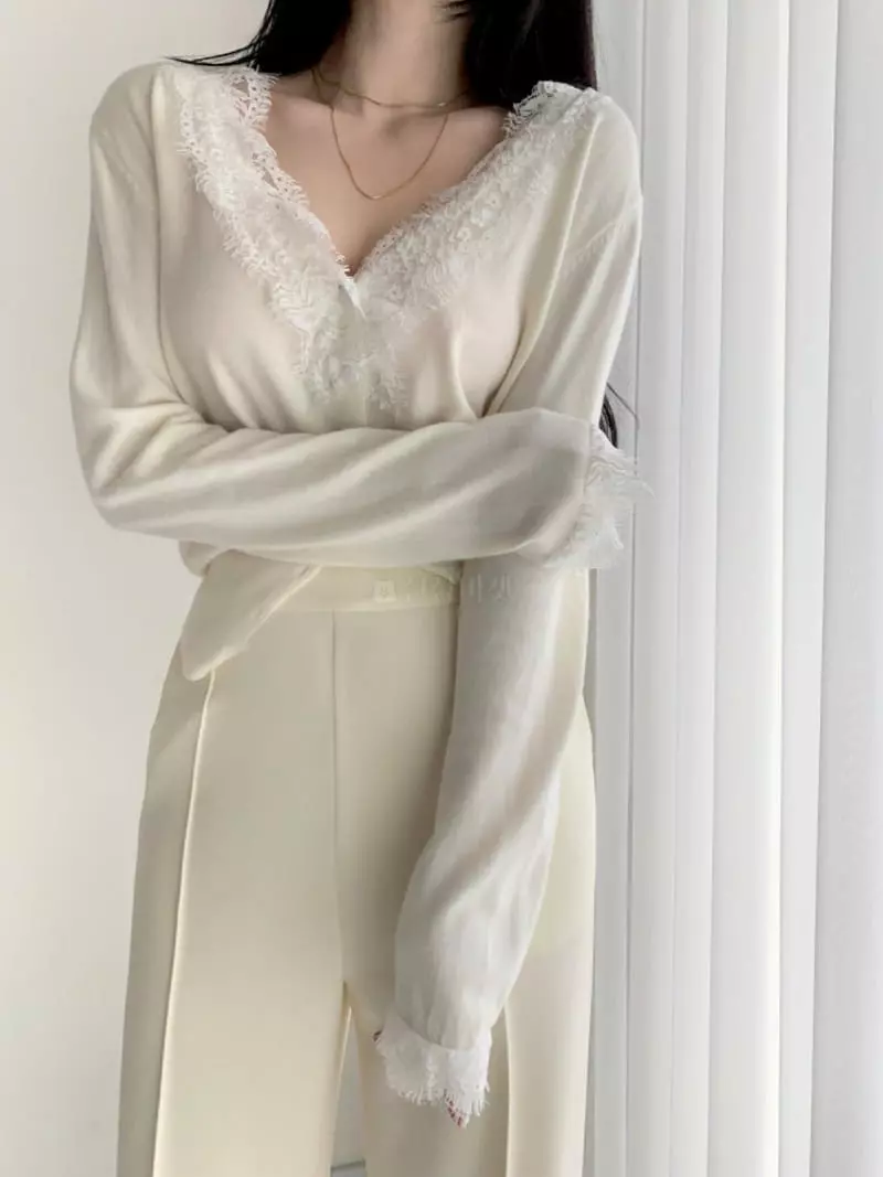Oneway - Korean Women Fashion - #womensfashion - Lace Cardigan - 10