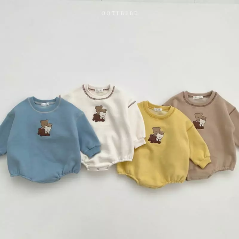 Oott Bebe - Korean Baby Fashion - #babyboutique - Pastry Bear Bodysuit
