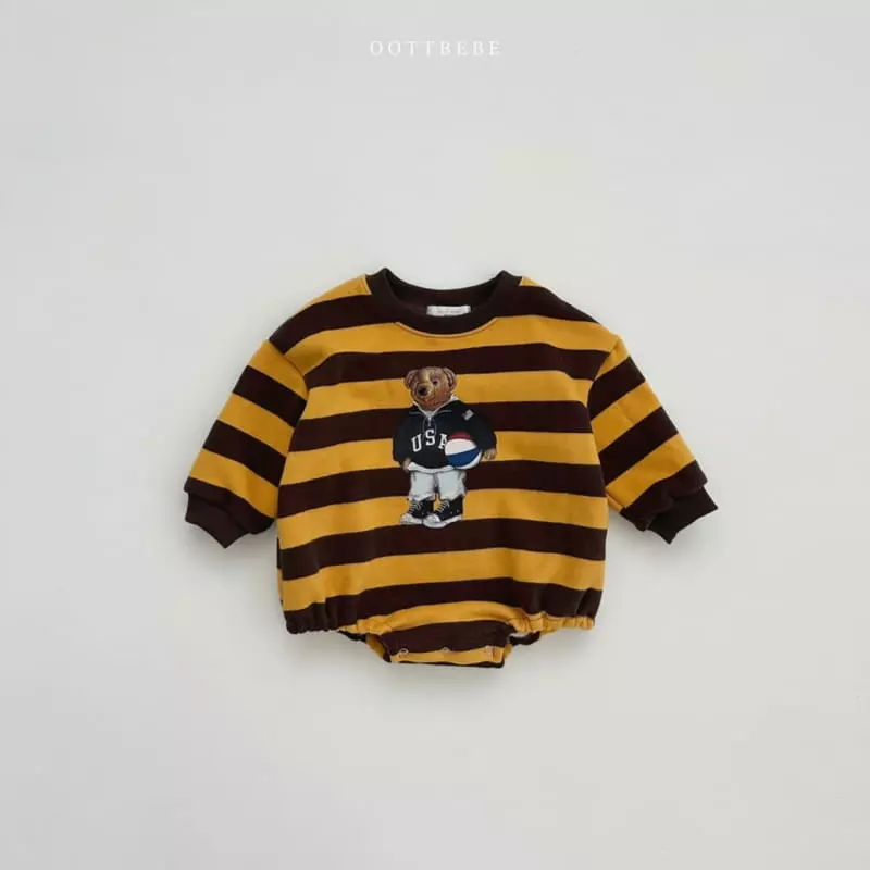 Oott Bebe - Korean Baby Fashion - #babyboutique - Ball Bear Bodysuit - 8
