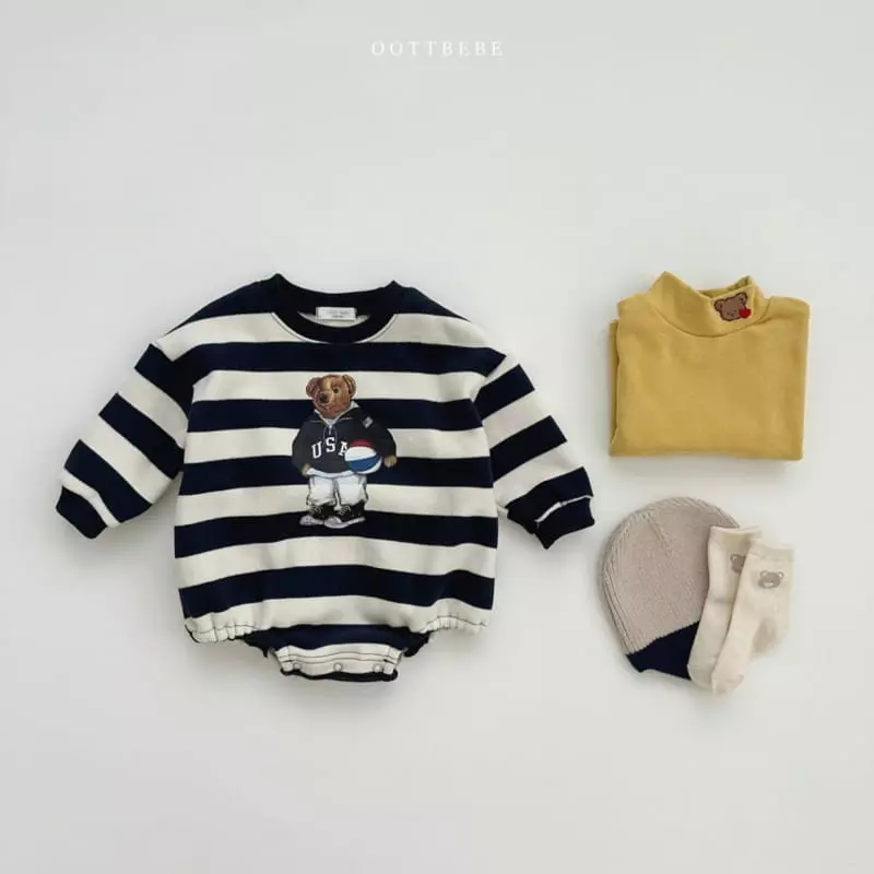 Oott Bebe - Korean Baby Fashion - #babyboutiqueclothing - Ball Bear Bodysuit - 10