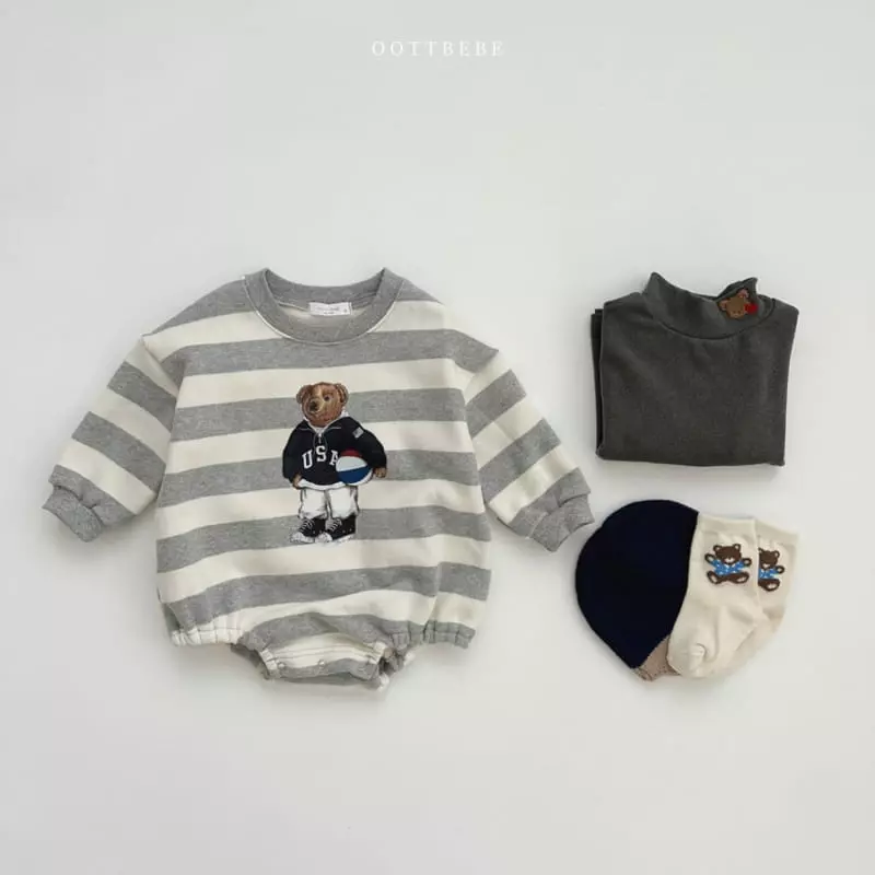 Oott Bebe - Korean Baby Fashion - #babyclothing - Ball Bear Bodysuit - 11