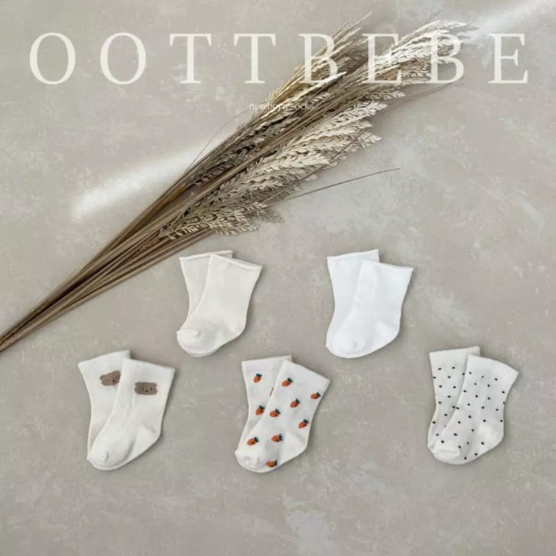 Oott Bebe - Korean Baby Fashion - #babyclothing - New Born Socks - 4