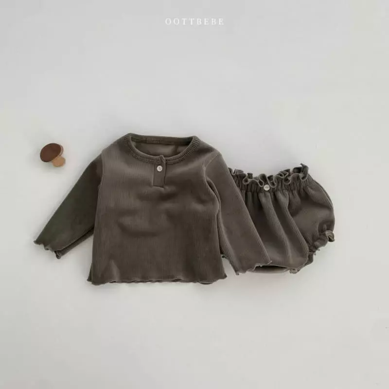 Oott Bebe - Korean Baby Fashion - #babyootd - Marlang Bloomer Set - 6