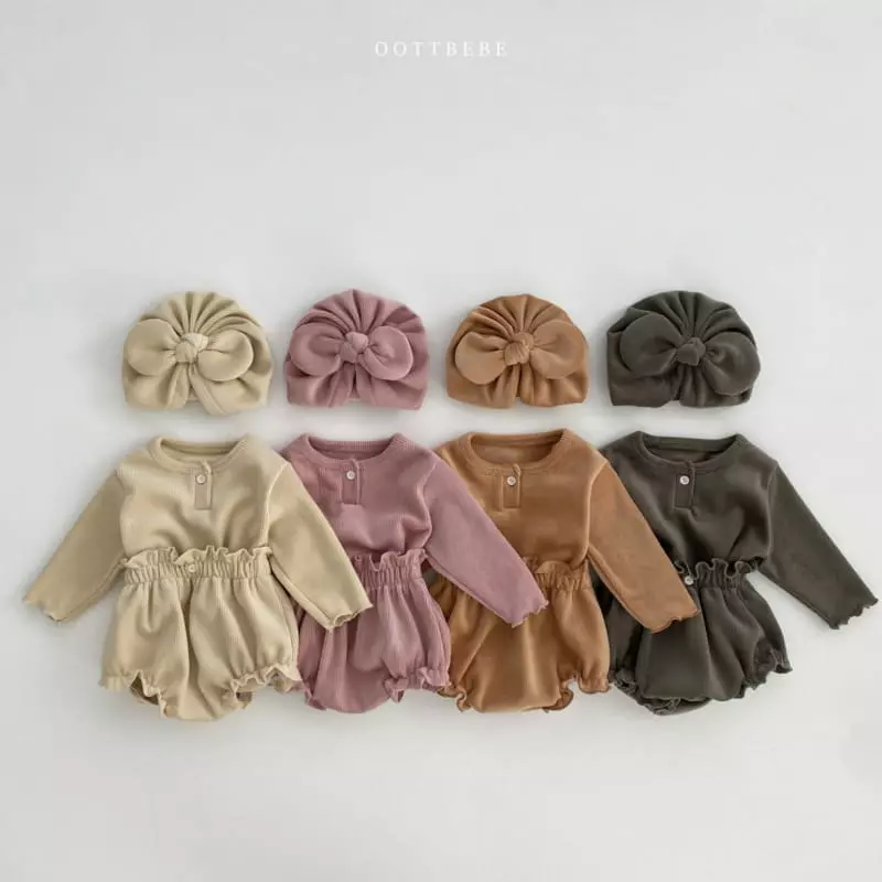 Oott Bebe - Korean Baby Fashion - #babyoutfit - Marlang Bloomer Set - 7