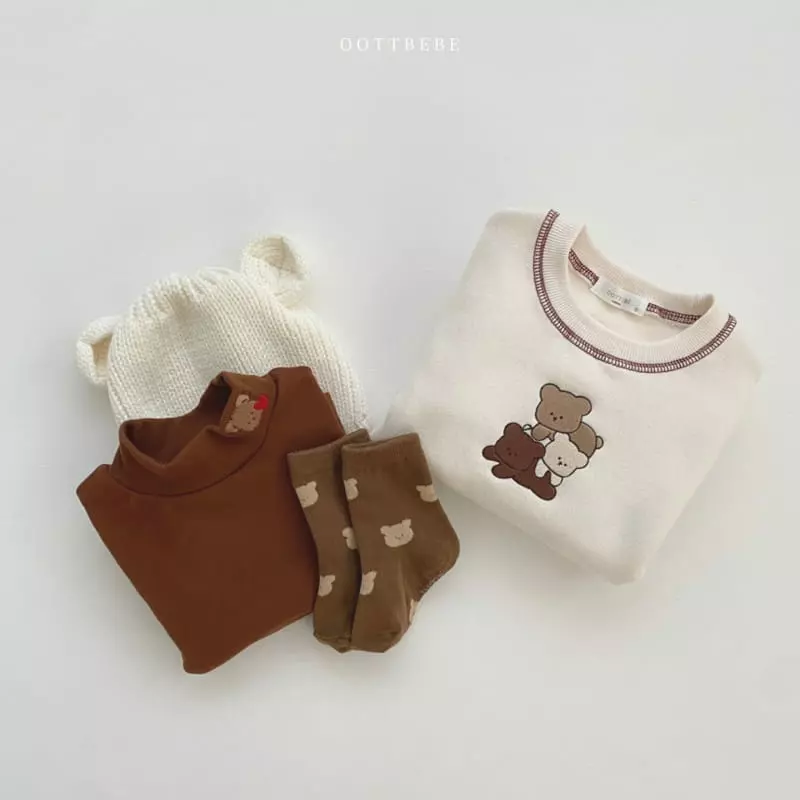 Oott Bebe - Korean Baby Fashion - #babyoutfit - Pastry Bear Bodysuit - 11