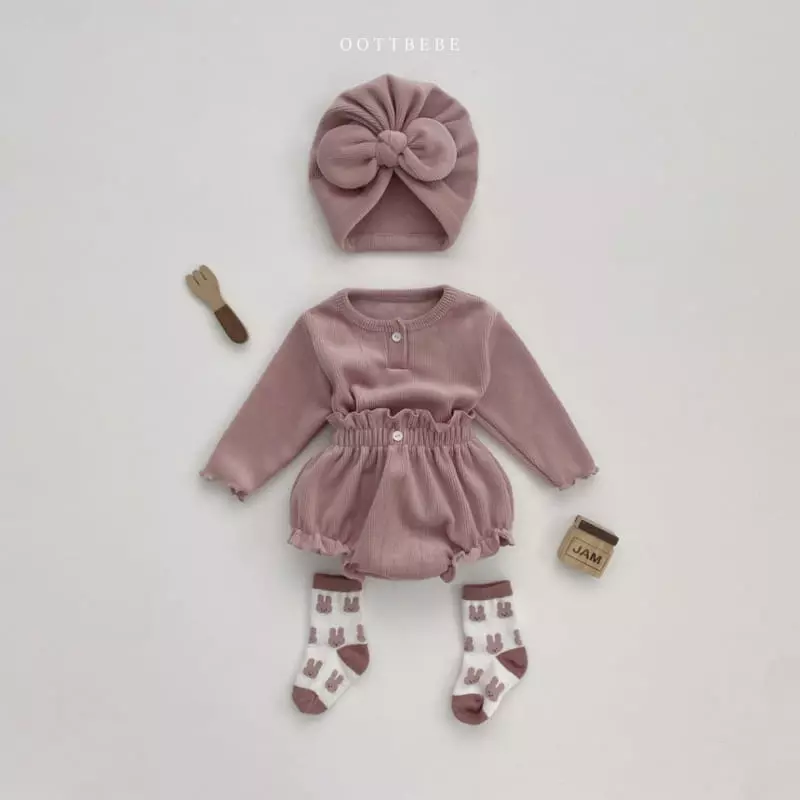 Oott Bebe - Korean Baby Fashion - #babywear - Marlang Bloomer Set - 9