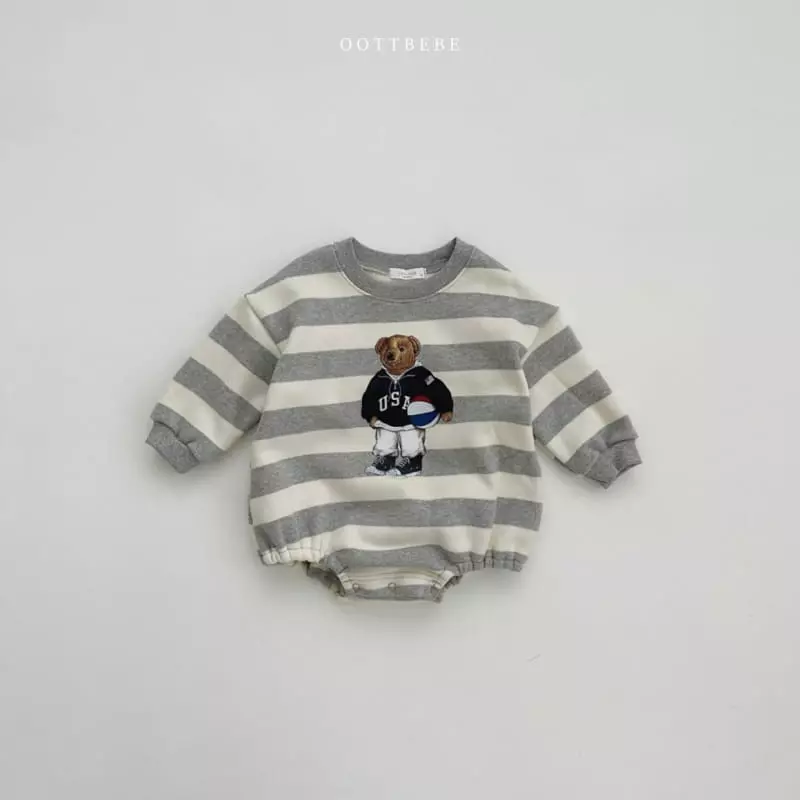 Oott Bebe - Korean Baby Fashion - #onlinebabyshop - Ball Bear Bodysuit - 7