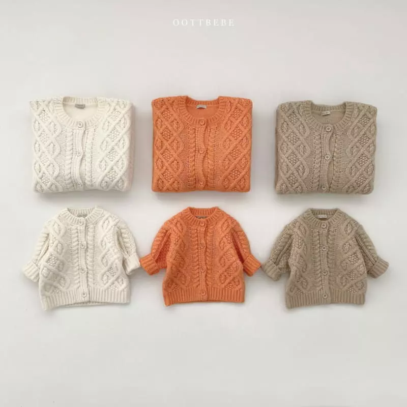 Oott Bebe - Korean Children Fashion - #Kfashion4kids - Fisher Man Cardigan with mom - 5