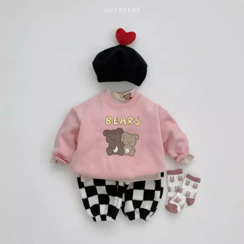 Oott Bebe - Korean Children Fashion - #Kfashion4kids - Chess Board Pants - 3