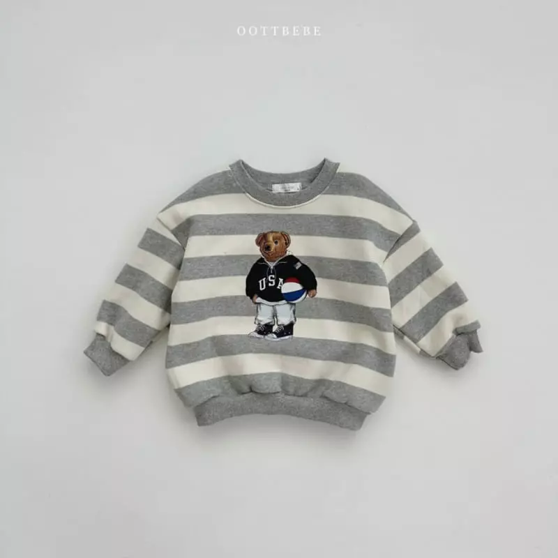 Oott Bebe - Korean Children Fashion - #childofig - Ball Bear Sweatshirt - 7