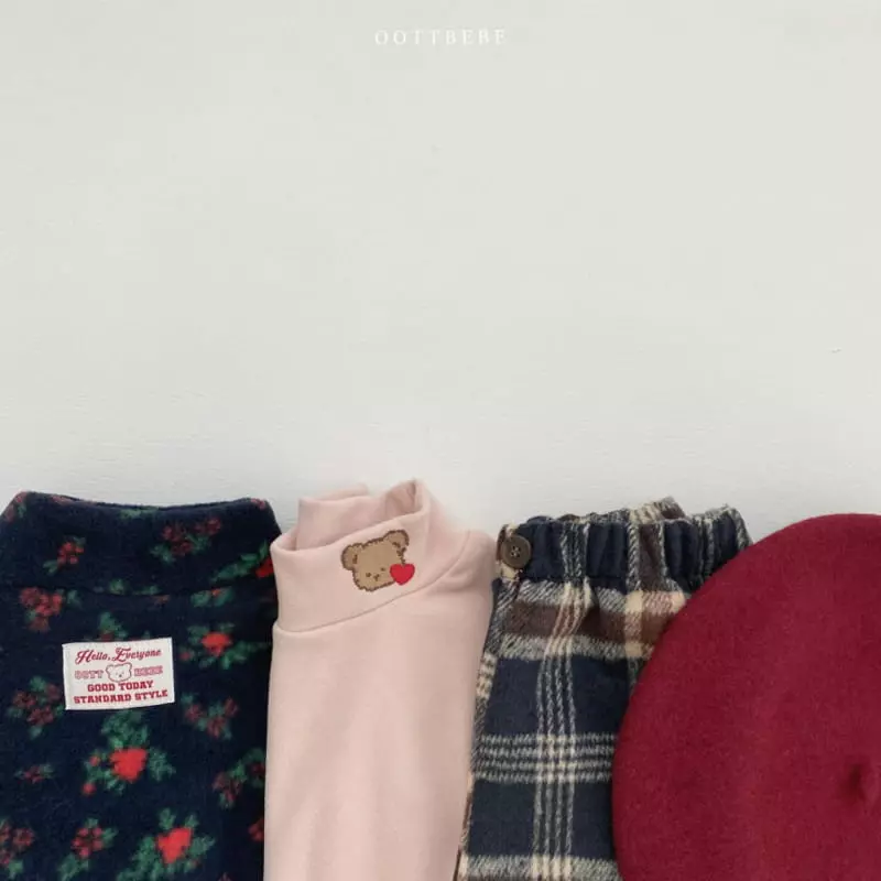 Oott Bebe - Korean Children Fashion - #designkidswear - Flower Fleec Zip-up - 11
