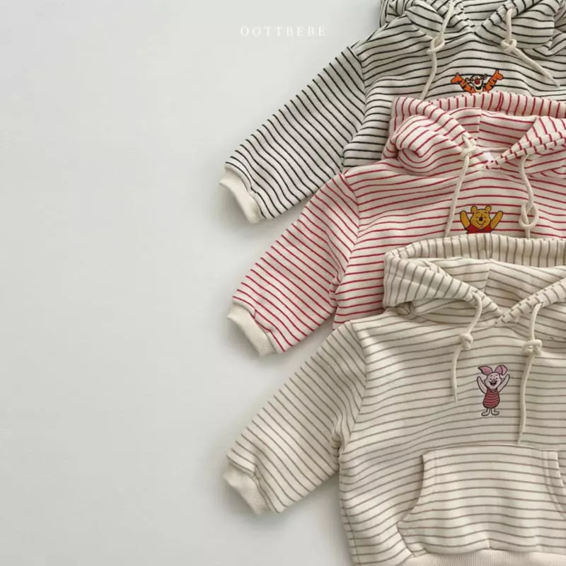 Oott Bebe - Korean Children Fashion - #designkidswear - Pooh and Friends Hoody - 6