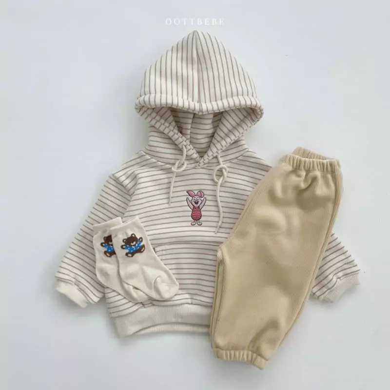 Oott Bebe - Korean Children Fashion - #discoveringself - Pooh and Friends Hoody - 7